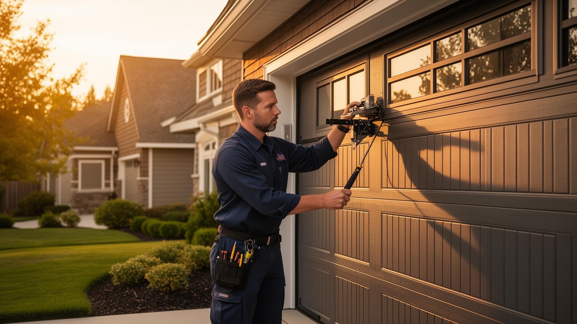 Professional garage door technician providing expert service in Hercules, CA